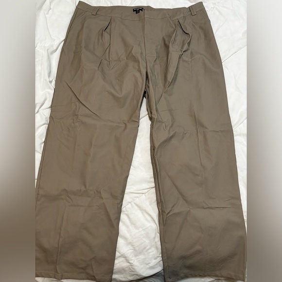 Faux leather wide leg trouser - Picture 1 of 6